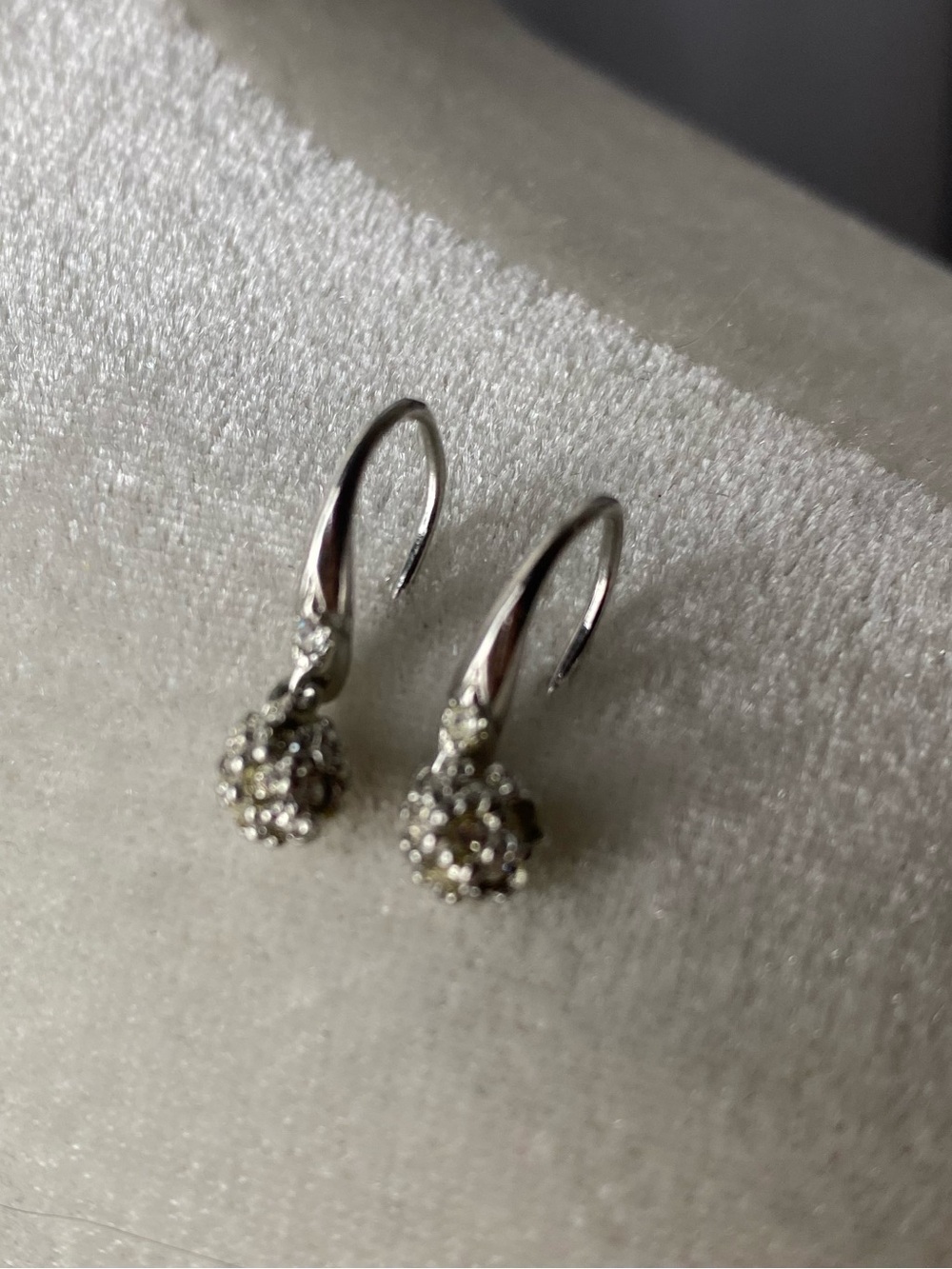 Delicate earrings.